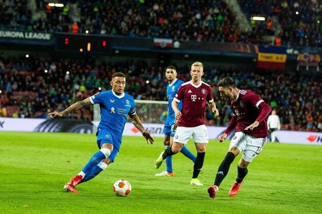 Mandatory Credit: Photo by Kirk O Rourke Rangers FC Shutterstock (12516385ix) Rangers captain James Tavernier during the Europa League match at the Generali Ceská Pojistovna Arena, Prague. Sparta Prague v Rangers, UEFA Europa League Group A, Football, Generali Arena, Prague, Czech Republic - 30 Sep 2021 Sparta Prague v Rangers, UEFA Europa League Group A, Football, Generali Arena, Prague, Czech Republic - 30 Sep 2021 Copyright: xKirkxO Rourke RangersxFC Shutterstockx 12516385ix
