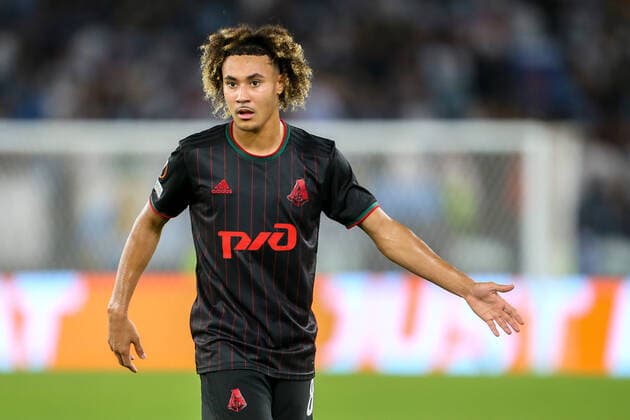 UEFA Europa League ( SS Lazio vs Lokomotiv Moskva - 20210930 ) ROME, ITALY, SEP 30: Alexis Beka Beka of Lokomotiv Moskva in action during the UEFA Europa League group E match between SS Lazio and Lokomotiv Moskva at Olimpico Stadium on September 30, 2021 in Rome, Italy. SS Lazio won the match 2-0. Rome Olympic Stadium Italy 6995_247775 Copyright: xGiampieroxSposito PentaxPressx