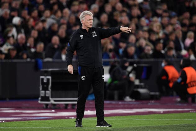 Football - 2021 2022 UEFA Europa League - Group H - Round Two - West Ham United vs Rapid Vienna - London Stadium - Thursday 30th September West Ham United manager David Moyes. COLORSPORT Ashley Western 