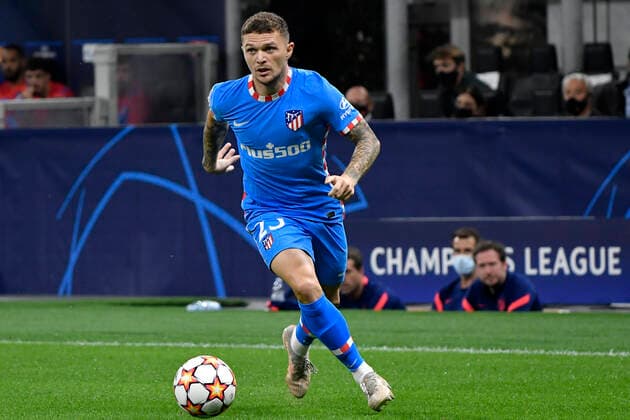 Kieran Trippier of Atletico Madrid in action during the Uefa Champions League group B football match between AC Milan and Atletico Madrid at San Siro stadium in Milano (Italy), September 28th, 2021. Photo Andrea Staccioli Insidefoto andreaxstaccioli