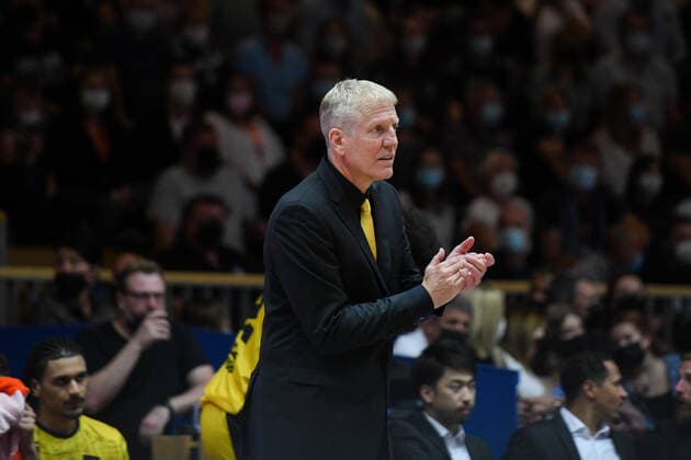 John Patrick (MHP Riesen Ludwigsburg), GER, HAKRO Merlins Crailsheim vs. MHP Riesen Ludwigsburg, 02.10.2021, Achtelfinale BBL Pokal, Spielzeit 2021 2022 GER, HAKRO Merlins Crailsheim vs. MHP Riesen Ludwigsburg, 02.10.2021, Achtelfinale BBL Pokal, Spielzeit 2021 2022 Crailsheim Copyright: xEibner MichaelxMemmlerx EP_MMR