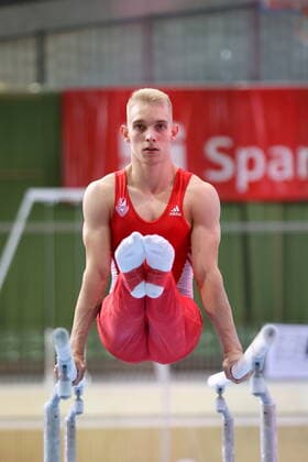 Sport Bilder des Tages Lucas Kochan (SC Cottbus) Kunstturnen Bundesliga SC Cottbus - KTV Straubenhardt 19-37