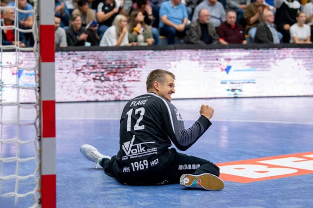 2. Handball Bundesliga; TV Huettenberg - HC Elbflorenz 02.10.21 Dominik Plaue ( 12 TV Huettenberg) Sportzentrum Huettenberg, 02.10.21 Copyright: xBEAUTIFULxSPORTS Roeczeyx