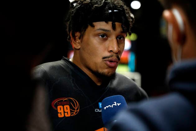 02.10.2021, easyCredit Basketball Bundesliga, Magentasport BBL Pokal, Saison 2020 2021, Herren, Chemnitz Niners - Ratiopharm Ulm Nelson Weidemann, Niners Chemnitz Chemnitz Messe Chemnitz Sachsen Germany