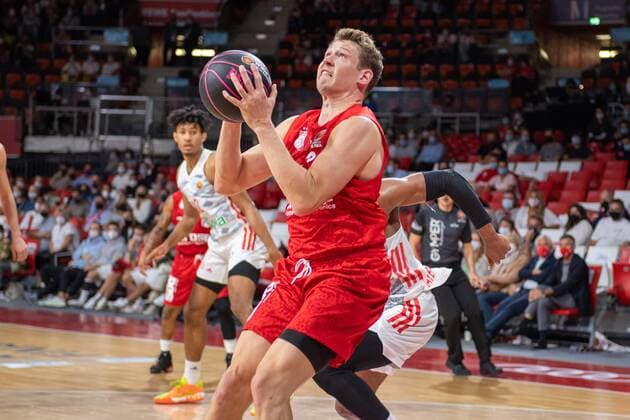 Martinas Geben 22 (Brose Bamberg), FC Bayern Basketball vs. Brose Bamberg, easyCredit BBL, 03.10.2021 Muenchen Bayern Deutschland