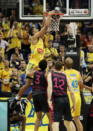 Neuzugang Oscar da Silva beim Dunking Basketball BBL Pokal Achtelfinale Bundesliga Herren Saison 2021 2022 03.10.2021 ALBA Berlin vs. Telekom Baskets Bonn