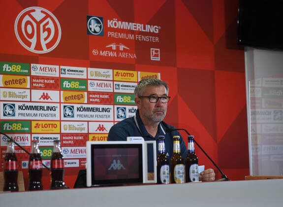 Fussball, Herren, Saison 2021 22, 1. Bundesliga (7. Spieltag), 1. FSV Mainz 05 - 1. FC Union Berlin (1:2), Trainer Urs Fischer (1. FC Union), 03.10. 2021, Copyright: xMatthiasxKochx