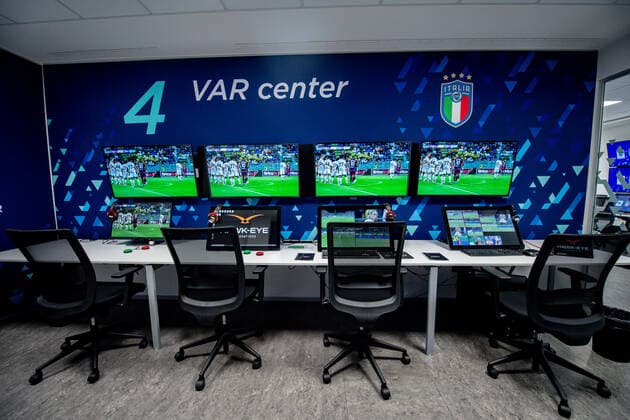 Photo Claudio Furlan LaPresse 04-10-2021 LIssone - Italy News Presentation of the Var IBC Center of the Serie A League  Copyright: xClaudioxFurlan LaPressex