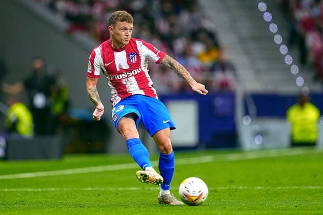 Mandatory Credit: Photo by Pressinphoto Shutterstock (12521650fk) Kieran Trippier of Atletico de Madrid Atletico de Madrid v FC Barcelona, Barca La Liga 2021-2022, date 8. Football, Wanda Metropolitano Stadium, Madrid, Spain - 2 Oct 2021 EDITORIAL USE ONLY No use with unauthorised audio, video, data, fixture lists (outside the EU), club league logos or live services. Online in-match use limited to 45 images (+15 in extra time). No use to emulate moving images. No use in betting, games or single club league player publications services. Atletico de Madrid v FC Barcelona, La Liga 2021-2022, date 8. Football, Wanda Metropolitano Stadium, Madrid, Spain - 2 Oct 2021 EDITORIAL USE ONLY No use with unauthorised audio, video, data, fixture lists (outside the EU), club league logos or live services. Online in-match use limited to 45 images (+15 in extra time). No use to emulate moving images. No use in betting, games or  Copyright: xPressinphoto Shutterstockx 12521650fk