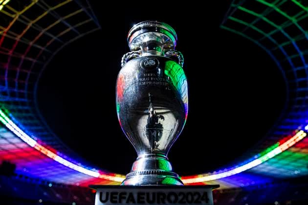 Official UEFA EURO, EM, Europameisterschaft,Fussball 2024 logo and brand launch Official UEFA EURO 2024 logo and brand launch, UEFA EURO 2024 kicks-off in Berlin Germany, the official brand and logo launch in the Olympic Stadium, Berlin, 05.10.2021, Photo: Thomas Boecker DFB Berlin Berlin Deutschland