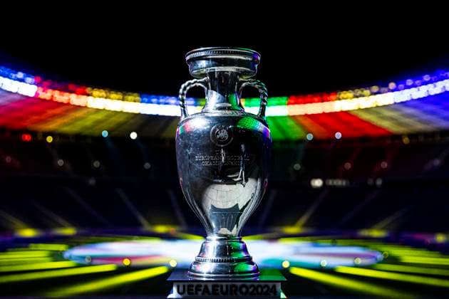 Sport Bilder des Tages Official UEFA EURO, EM, Europameisterschaft,Fussball 2024 logo and brand launch Official UEFA EURO 2024 logo and brand launch, UEFA EURO 2024 kicks-off in Berlin Germany, the official brand and logo launch in the Olympic Stadium, Berlin, 05.10.2021, Photo: Thomas Boecker DFB Berlin Berlin Deutschland