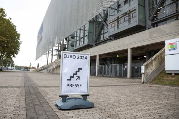 Pressetermin Logo Vorstellung UEFA 2024 in Düsseldorf, 06.10.2021 ; Pressetermin Logo Vorstellung UEFA 2024 in Düsseldorf 06.10.2021 in Düsseldorf. Copyright: xBEAUTIFULxSPORTS KennyxBeelex