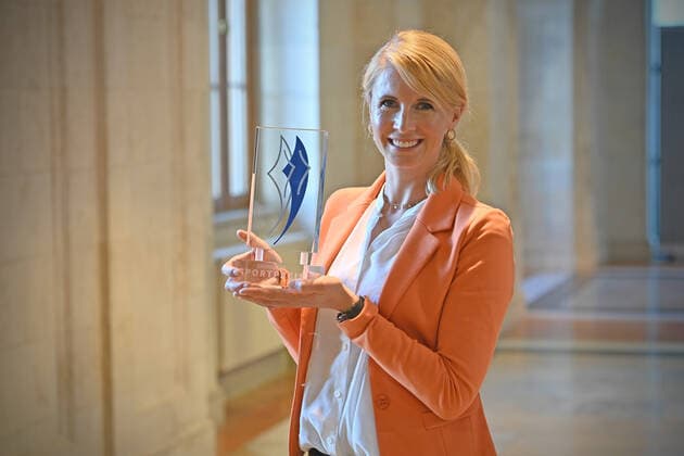 Jessica VON BREDOW WERNDL ( zweifache Olympiasiegerin im Reiten Tokyo 2020), Bayerischer Sportpreis 2021 am 06.10.2021.