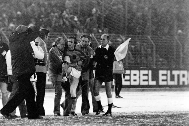 20.12.78 Deutschland - Niederlande Deutschland, Düsseldorf, 20.12.1978, FIFA, Länderspiel, DFB Deutschland - Niederlande (3:1): Johan Neeskens (Niederlande). *** 20 12 78 Germany Netherlands Germany, Düsseldorf, 20 12 1978, FIFA, international match, DFB Germany Netherlands 3 1 Johan Neeskens Netherlands