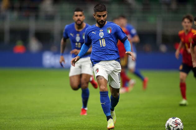 Milan, Italy - 06.10.2021: LORENZO INSIGNE(ITALY) in action during the Finals Uefa Nations League football match Italy vs Spain at San Siro Stadium in Milan on october 06th 2021.  Copyright: xMarcoxIacobuccix xIPAx xMarcoxIacobuccix 0
