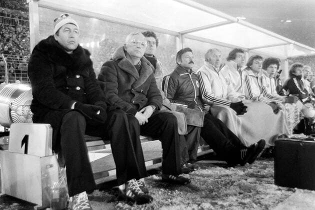 20.12.78 Deutschland - Niederlande Deutschland, Düsseldorf, 20.12.1978, FIFA, Länderspiel, DFB Deutschland - Niederlande (3:1): Jupp Derwall (Trainer Deutschland). *** 20 12 78 Germany Netherlands Germany, Düsseldorf, 20 12 1978, FIFA, international match, DFB Germany Netherlands 3 1 Jupp Derwall coach Germany