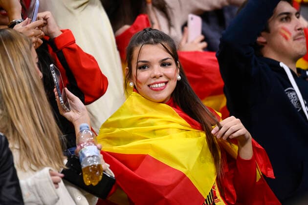 Photo LaPresse - Fabio Ferrari October, 06 2021 Milan, Italy soccer Italy vs Spain - Semi-final Nations League - San Siro Stadium of Milan. In the pic:Spain supporter  Copyright: xFabioxFerrarix
