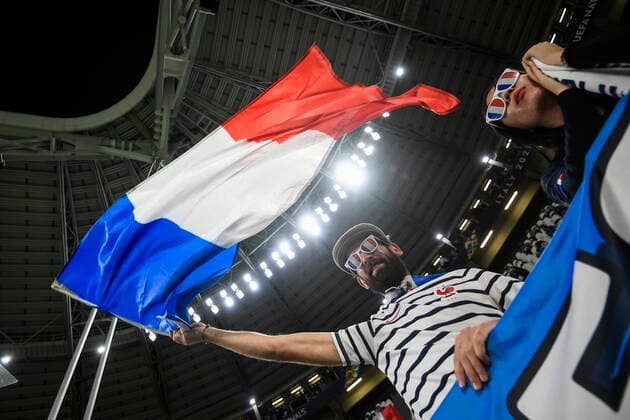 Photo LaPresse - Fabio Ferrari October, 07 2021 Turin, Italy soccer Belgium vs France - Semi-final Nations League - Juventus stadium of Torino In the pic:France supporter  Copyright: xFabioxFerrari LaPressex