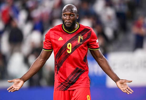 Photo LaPresse - Fabio Ferrari October, 07 2021 Turin, Italy soccer Belgium vs France - Semi-final Nations League - Juventus stadium of Torino In the pic:Romelu Lukaku (Belgio)  Copyright: xFabioxFerrari LaPressex