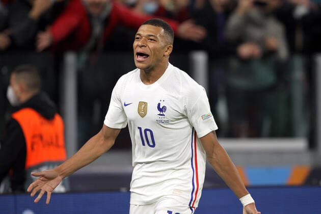 UEFA NATIONS LEAGUE BELGIUM - FRANCE SEMI-FINAL KYLIAN MBAPPE CELEBRATION AFTER GOL GOAL UEFA NATIONS LEAGUE BELGIUM-FRANCE