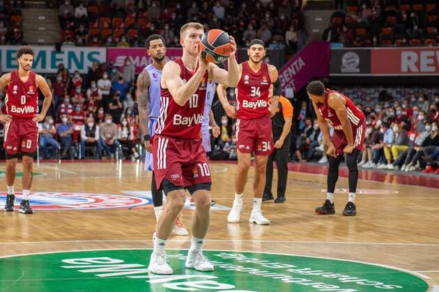 Ognjen Jaramaz 10 (FC Bayern), FC Bayern Basketball vs. FC Barcelona, Barca EuroLeague, 07.10.2021 Muenchen Bayern Deutschland
