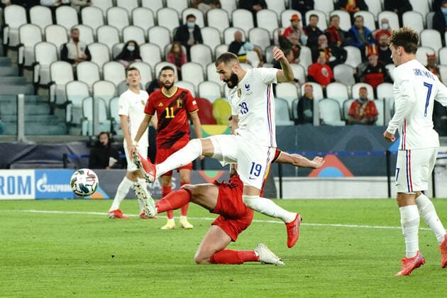 Karim Benzema (France) FOOTBALL : Belgique vs France - League des Nations - Demi Finale - Turin - 07 10 2021 NorbertScanella Panoramic 