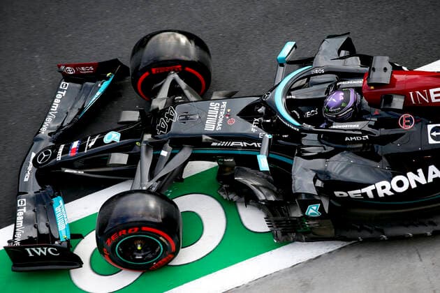 44 Lewis Hamilton (GBR, Mercedes-AMG Petronas F1 Team), F1 Grand Prix of Turkey at Intercity Istanbul Park on October 8, 2021 in Istanbul, Turkey. (Photo by HOCH ZWEI) Istanbul Turkey