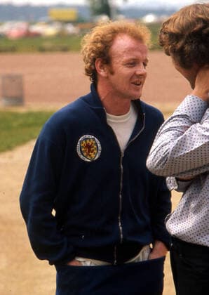 Scotland captain Billy Bremner, pictured during the 1974 FIFA World Cup, WM, Weltmeisterschaft, Fussball , Billy Bremner Waldstadion, Frankfurt, Germany, Ref:VM FWC74 005 Scotland captain Billy Bremner.jpg, Billy Bremner, FIFA World Cup, Scotland, football, soccer, 1974 Copyright: xVarleyxMediaxx