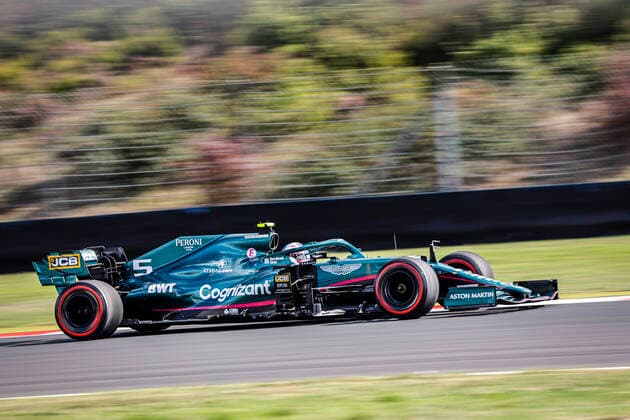 5 Sebastian Vettel (GER, Aston Martin Cognizant F1 Team), F1 Grand Prix of Turkey at Intercity Istanbul Park on October 8, 2021 in Istanbul, Turkey. (Photo by HOCH ZWEI) Istanbul Turkey
