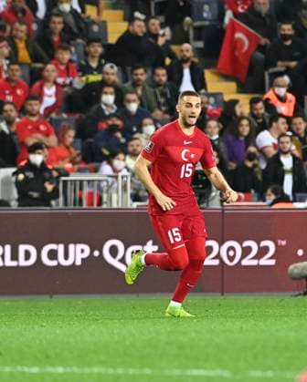 Berkan Kutlu of Turkey during the World Cup 2022 Qualifaction group G match between Turkey and Norway at Ulker Stadium in Istanbul , Turkey on October 08 , 2021 