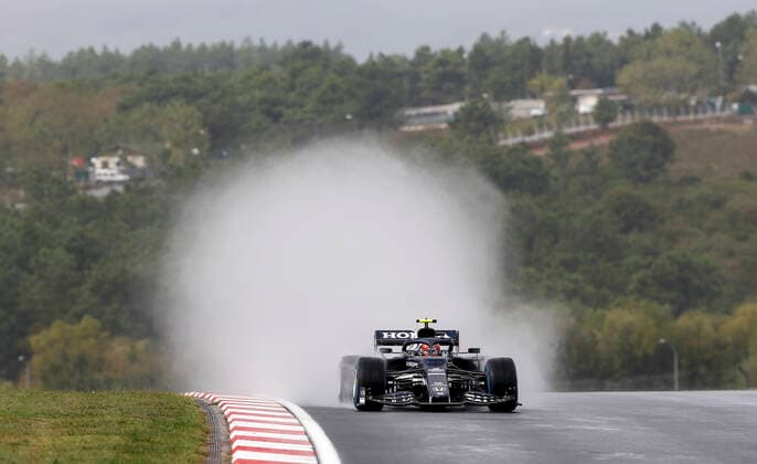 10 Pierre Gasly (FRA, Scuderia AlphaTauri Honda), F1 Grand Prix of Turkey at Intercity Istanbul Park on October 9, 2021 in Istanbul, Turkey. (Photo by HOCH ZWEI) Istanbul Turkey