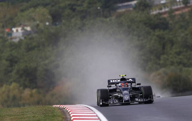 10 Pierre Gasly (FRA, Scuderia AlphaTauri Honda), F1 Grand Prix of Turkey at Intercity Istanbul Park on October 9, 2021 in Istanbul, Turkey. (Photo by HOCH ZWEI) Istanbul Turkey