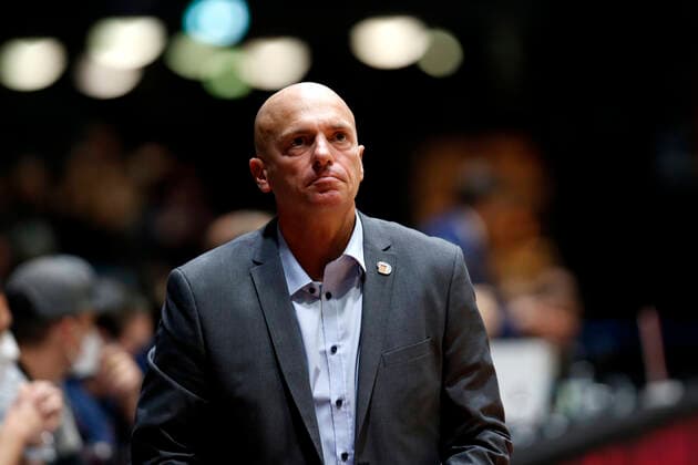 09.10.2021, easyCredit Basketball Bundesliga, BBL, Saison 2021 2022, Herren, Chemnitz Niners - Medi Bayreuth Rodrigo Pastore (Headcoach), Niners Chemnitz Chemnitz Messe Chemnitz Sachsen Germany
