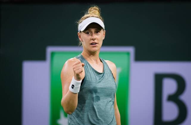 Mandatory Credit: Photo by Rob Prange Shutterstock (12524631ey) Alison Riske of the United States in action during the second round at the 2021 BNP Paribas Open WTA, Tennis Damen 1000 tennis tournament BNP Paribas Open, Tennis, Day 4, Indian Wells Tennis Garden, California, USA - 09 Oct 2021 BNP Paribas Open, Tennis, Day 4, Indian Wells Tennis Garden, California, USA - 09 Oct 2021  Copyright: xRobxPrange Shutterstockx 12524631ey