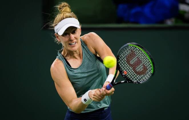 Mandatory Credit: Photo by Rob Prange Shutterstock (12524631fm) Alison Riske of the United States in action during the second round at the 2021 BNP Paribas Open WTA, Tennis Damen 1000 tennis tournament BNP Paribas Open, Tennis, Day 4, Indian Wells Tennis Garden, California, USA - 09 Oct 2021 BNP Paribas Open, Tennis, Day 4, Indian Wells Tennis Garden, California, USA - 09 Oct 2021  Copyright: xRobxPrange Shutterstockx 12524631fm
