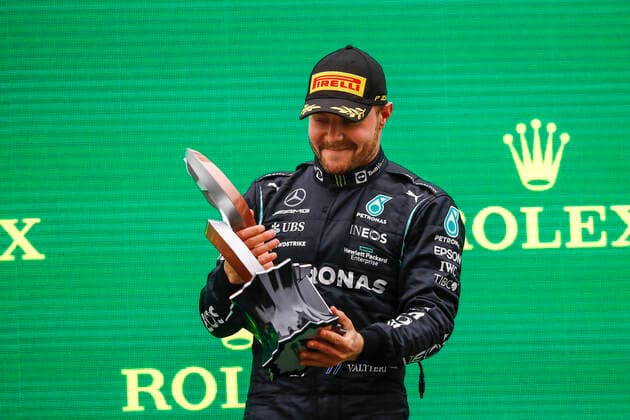77 Valtteri Bottas (FIN, Mercedes-AMG Petronas F1 Team), F1 Grand Prix of Turkey at Intercity Istanbul Park on October 10, 2021 in Istanbul, Turkey. (Photo by HOCH ZWEI) Istanbul Turkey