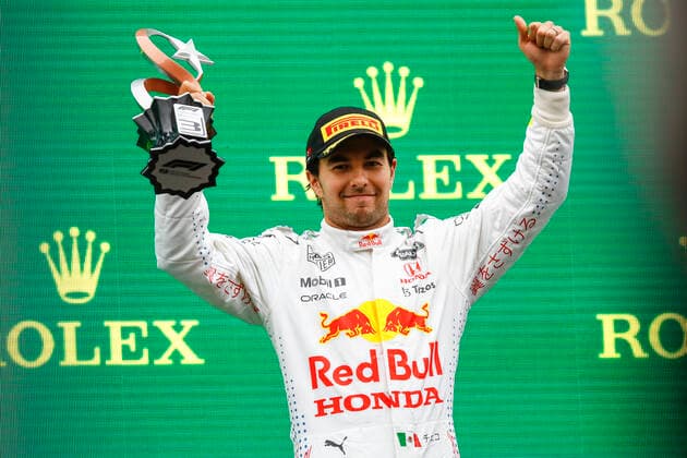 11 Sergio Perez (MEX, Red Bull Racing), F1 Grand Prix of Turkey at Intercity Istanbul Park on October 10, 2021 in Istanbul, Turkey. (Photo by HOCH ZWEI) Istanbul Turkey