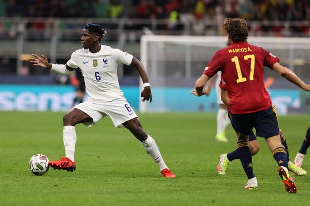 Paul Pogba of France in action during the UEFA Nations League Finals 2021 final football match between Spain and France at Giuseppe Meazza Stadium, Milan, Italy on October 10, 2021  Copyright: xFabrizioxCarabellix xIPAx xx 0