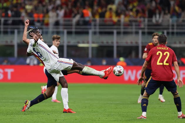 Mandatory Credit: Photo by Fabrizio Carabelli LiveMedia Shutterstock (12532157x) Paul Pogba of France in action football UEFA Nations League match Final - Spain vs France, Milan, Italy - 10 Oct 2021 football UEFA Nations League match Final - Spain vs France, Milan, Italy - 10 Oct 2021  Copyright: xFabrizioxCarabelli LiveMedia Shutterstockx 12532157x