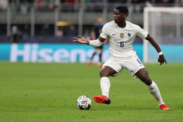 Mandatory Credit: Photo by Fabrizio Carabelli LiveMedia Shutterstock (12532157p) Paul Pogba of France in action football UEFA Nations League match Final - Spain vs France, Milan, Italy - 10 Oct 2021 football UEFA Nations League match Final - Spain vs France, Milan, Italy - 10 Oct 2021  Copyright: xFabrizioxCarabelli LiveMedia Shutterstockx 12532157p
