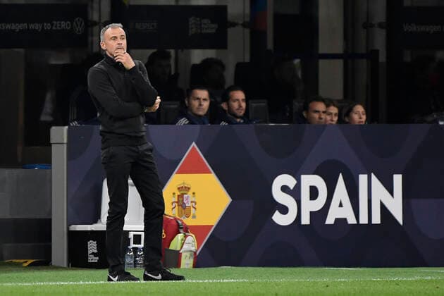 Luis Enrique coach of Spain during the Uefa Nations League final football match between Spain and France at San Siro stadium in Milano (Italy), October 10th, 2021. Photo Andrea Staccioli Insidefoto andreaxstaccioli