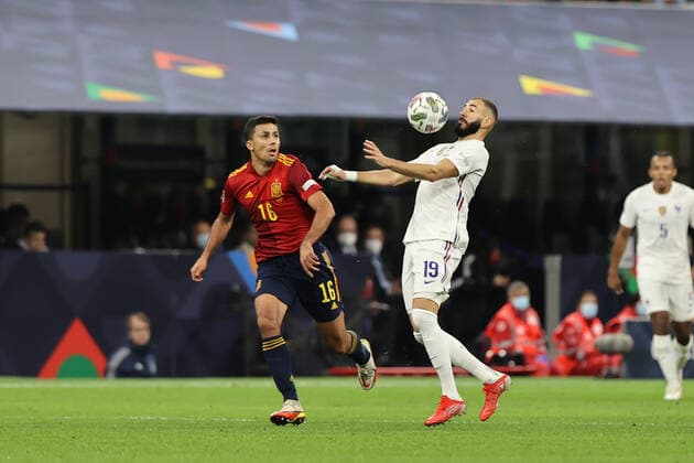 Karim Benzema of France in action during the UEFA Nations League Finals 2021 final football match between Spain and France at Giuseppe Meazza Stadium, Milan, Italy on October 10, 2021  Copyright: xFabrizioxCarabellix xIPAx xx 0