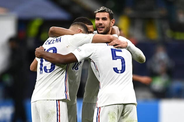 Mg Milano 10 10 2021 - Uefa Nations League Spagna-Francia foto Matteo Gribaudi Image nella foto: esultanza fine gara Francia 