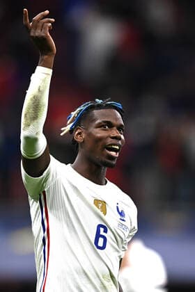 Sport Bilder des Tages Mg Milano 10 10 2021 - Uefa Nations League Spagna-Francia foto Matteo Gribaudi Image nella foto: esultanza fine gara Paul Pogba 