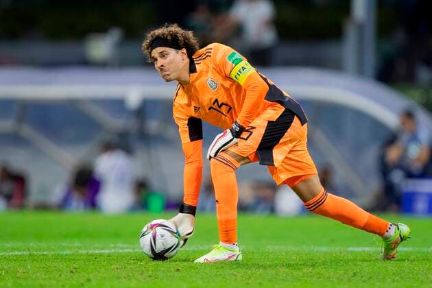 Mexico s goalkeeper Guillermo Ochoa in action against Honduras, during a match amid the Concacaf qualifiers for the Qatar 2022 World Cup, at the Azteca Stadium in Mexico City, Mexico, 10 October 2021. Mexico - Honduras !ACHTUNG: NUR REDAKTIONELLE NUTZUNG!  Copyright: xCarlosxRamírezx AMDEP981 20211011-631004b735b15749f043d0529107f0faf848bc62