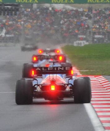 Formula 1 Turkish Grand Prix 2021 10.10.2021, Istanbul Park Circuit, Istanbul, Formula 1 Turkish Grand Prix 2021 ,im Bild George Russel (GBR 63), Williams Racing, Fernando Alonso (ESP 14), Alpine F1 Team