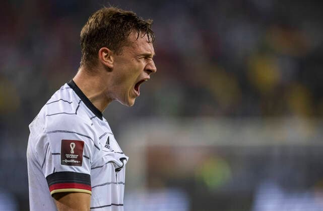 Torjubel: Joshua Kimmich (Deutschland) Deutschland - Rumänien 08.10.2021, Fussball; WM-Quali, Qualifikation, Saison 2021 22 Foto: Moritz Müller
