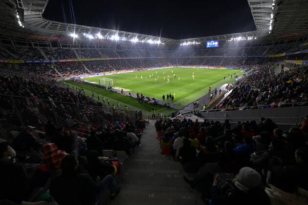 Steaua Stadium in Bucharest hosts the football match between Romania and Armenia, within the Preliminaries of the 2022 World Championship, Monday, October 11, 2021 Bucharest Copyright: xRazvanxPasarica SPORTxPICTURESx