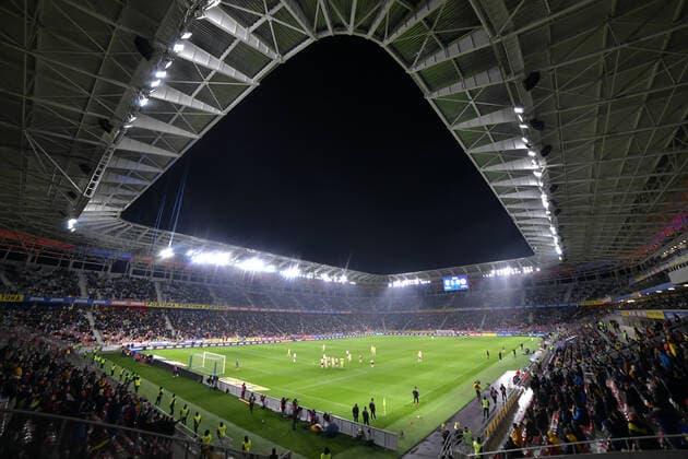Steaua Stadium in Bucharest hosts the football match between Romania and Armenia, within the Preliminaries of the 2022 World Championship, Monday, October 11, 2021 Bucharest Copyright: xRazvanxPasarica SPORTxPICTURESx