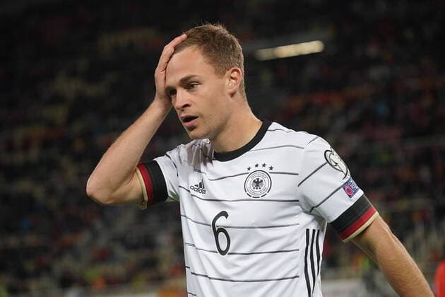 MKD, WM Qualifikation, Nordmazedonien vs Deutschland 11.10.2021, Toshe Proeski Arena, Skopje, MKD, WM Qualifikation, Nordmazedonien vs Deutschland , im Bild Joshua Kimmich (Deutschland)